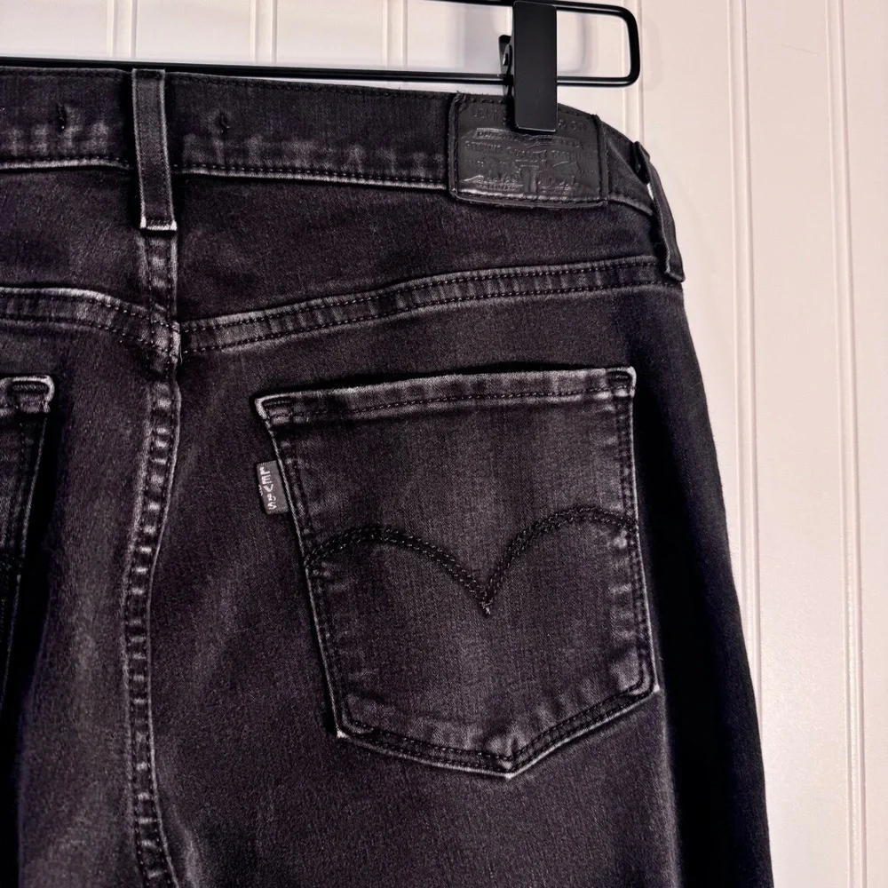 Levi’s Premium 311 Shaping Skinny Black Mid-Rise Womens Jeans Size 29 28” Inseam - Picture 8 of 13